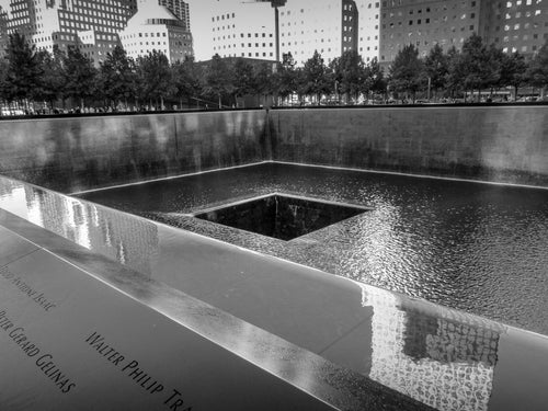 911 Memorial New York BW - Fine Art Print